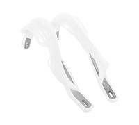 Motorcycle Handlebar Guards, 1 Pair 4 Colors Universal Aluminum Alloy Handlebar Hand Guards Fit for Motorcycle Motocross Dirt Bike(White) handguards moto