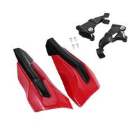 Motorcycle Handlebar Handguard Pair, PP Wraparound Guards, Brackets Included, Select Trail Riding Vehicle Fit Usage Motorcycle Handguard Set Dirt Bike Handguards Handlebar