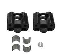 Motorcycle HandleBar Handle Clamps Riser Fat Bar Mount 28mm 1 1/8" Universal CNC For EXC SX CRF YZF DRZ ATV Dirt Pit Bikes (Matte black)