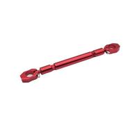 Motorcycle Handlebar Handle Grip Adjustable Crossbar Balance Bracket Regulator Steering Wheel Reinforce 22mm Drag Flat Bar(Red)