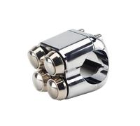 Motorcycle Handlebar Left Start Switch Motorcycle 4-Button Motorcycle CNC Aluminum Hand Control Switch Bars Switches Handlebar Mount Fit For Harley(22mm Chrome)