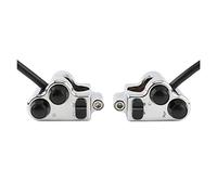 Motorcycle Handlebar Left Start Switch Motorcycle Handlebar Control Switch Fit For Harley Sporster XL Touring Softail Dyna Turn Signal Start Kill Without Harness(Chrome)