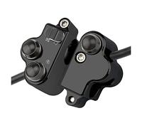 Motorcycle Handlebar Left Start Switch Motorcycle Handlebar Control Switch Fit For Harley Sporster XL Touring Softail Dyna Turn Signal Start Kill Without Harness(All Black)