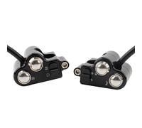 Motorcycle Handlebar Left Start Switch Motorcycle Handlebar Control Switch Fit For Harley Sporster XL Touring Softail Dyna Turn Signal Start Kill Without Harness(Black Chrome)