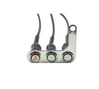 Motorcycle Handlebar Left Start Switch Motorcycle LED Motorcycle Switch ON-OFF Push 3 ButtonsHandlebar Adjustable Mount Switches Button For Headlight Horn Turn Signal(B-LEFT)