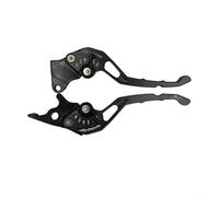 Motorcycle Handlebar Lever for Clutch and Brake, Aluminum Alloy Left Drum Right Disc fit for Most Motorcycles, 2-Pack(Black)