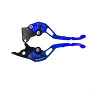 Motorcycle Handlebar Lever for Left Drum Right Disc Handle Brake Clutch with Aluminum Alloy Construction, Fitment for Most Motorcycles, 2-Pack in(Blue)