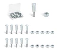 Motorcycle Handlebar Lever Pivot Bolt in Low Carbon Steel Material,M10 Hex Head,M6 Threading,Overall Lenght 36mm,Compatibel with 22mm Handlebar Brake Master Cylinder,Pack of 10