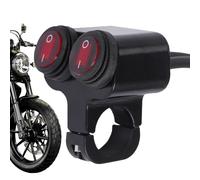 Motorcycle Handlebar Light Control,Easy Install Anti-Vibration | Handlebar Mounting Light Control Damping Button - for Commuting Night Riding Adults Professionals Teens