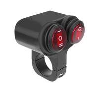 Motorcycle handlebar light switch waterproof headlight fog light spotlight aluminum alloy material 12V(Double switch)