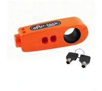 Motorcycle Handlebar Lock Anti-Theft Brake Grip Security(Orange)