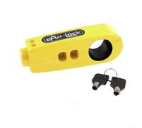 Motorcycle Handlebar Lock Anti-Theft Brake Grip Security(Yellow)
