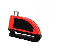 Motorcycle Handlebar Lock Motorcycle Disc Brake Alarm Warning Disk Padlock Waterproof Anti-Theft Lock Scooter Alarma Motorbike Lock Security(Red)