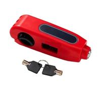 Motorcycle Handlebar Lock Motorcycle Grip Lock Handlebar Throttle Security Anti-Theft Scooters Motorbike Lock Security(Red)