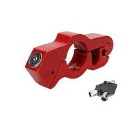 Motorcycle Handlebar Lock Security Handlebar Brake Motorcycle Scooter Handle Solid Lock With 2 Keys Steel Disc Lock(1Pcs Red)