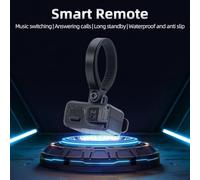 Motorcycle Handlebar Media Controller Wireless Remote with IP6 Waterproof and 180mAh Battery, Compatible with Intercom and Non-Inte