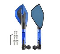 motorcycle handlebar mirror For Ap&ri&li&a RSV4 RS660 RSV1000/R Caponord 1200 DO&RS&OD&UR&O 750 SH&IV&E&R Tuono 1000/R V4R Motorcycle CNC Mirror Rearview Side Mirrors(Blue)