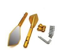 motorcycle handlebar mirror For CRF1000L AFRICA TW&IN CBF1000 CB600F CBF600 CBR600F CNC Aluminum UN&IVE&RSAL Motorcycle Rearview Mirror Moto side Mirrors(Yellow)