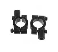 Motorcycle Handlebar Mirror Mount Clamp Rear View Mirror Holder Bracket 22mm 10mm 8mm 10mm 25mm Mirror Stem Extender(Black 10mm 25mm)
