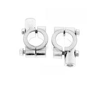 Motorcycle Handlebar Mirror Mount Clamp Rear View Mirror Holder Bracket 22mm 10mm 8mm 10mm 25mm Support Bracket(Silver 10mm 25mm)