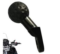 Motorcycle Handlebar Mirror Mount Clip - Alloy Clip Adapter, 360-Degree Rotation Handlebar Clamps, Rearview Mirror Mounts, Thread Holder Black for Motorcycle Street Bike Atv Snowmobile