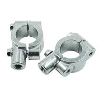 Motorcycle Handlebar Mirror Mount | Handlebar Rear View Mirrors Clamp | 1 Pair Motorcycle Mirrors Mount Modification Accessories For 22mm Or 25mm Handlebars