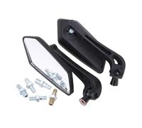 Motorcycle Handlebar Mirror Rearview Motorbike Bars End Scooter Moto Mirrors 8/10mm Motorcycle Side Rearview Mirror(White mirror)