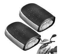 Motorcycle Handlebar Mitts - Universal Winter Thermal Warm Windproof Layer, Bicycle Handle Grip Muffs, Waterproof Scooter Hand Protector | Insulated Snowmobile Handlebar Gauntlets For E-bike