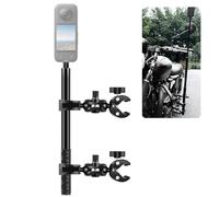 Motorcycle Handlebar Mount 59 Selfie Stick Kit, Aluminum Alloy 360 Camera Mount with 2 Clamps for Bikes, Cycling, Action Cameras Go Pro 12 11 10 Insta 360 ONE X4 X3 X2