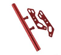 Motorcycle Handlebar Mount Aluminium Alloy Balance Bar Extender for Action Camera Phone GPS Navigation Stable Riding Accessory Black(red)