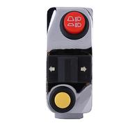 Motorcycle Handlebar Mount Switches Premium Integrated Turn Horn High Low Beam Control for Motorcycles Motorbikes Electric Bikes ATVs Scooters Black Silver 7/8 Inch