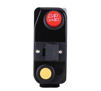 Motorcycle Handlebar Mount Switches Premium Integrated Turn Horn High Low Beam Control for Motorcycles Motorbikes Electric Bikes ATVs Scooters Black Silver 7/8 Inch (Black)