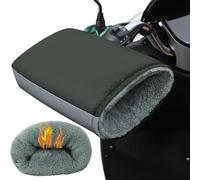 Motorcycle Handlebar Muffs Bike Gloves Waterproof Bike Motorbike Handlebar Gloves Windproof Winter Cycling Scooter Gloves Thick Fleece Thermal Motorbike Handle Hand Warmer Guard with Reflective Strip