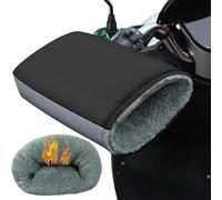Motorcycle Handlebar Muffs Bike Gloves Waterproof Bike Motorbike Handlebar Gloves Windproof Winter Cycling Scooter Gloves Thick Fleece Thermal Motorbike Handle Hand Warmer Guard with Reflective Strip