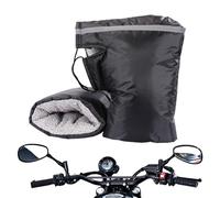 Motorcycle Handlebar Muffs Waterproof, Motorbike Grip Handlebar Gloves, Gloves Windproof, Motorcycle Grip Handlebar Muff, Motorcycle Handlebar Gloves, Wind-Breaking Guard Hand Warmer, Pure Black