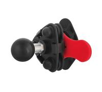 Motorcycle Handlebar Phone Mount Stand Twist Lock Suction Base Double Socket Arm Adjustable Angles For Secure Navigation