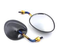 Motorcycle Handlebar Rear View Mirror Show Off Your Uniqueness Angle Adjustable Rearview Mirror For Motorcycle Scooter ATV 8mm Rear View Mirror