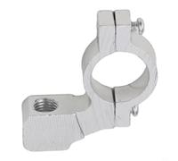 Motorcycle Handlebar Rearview Mirror Clamp Bracket 10mm Thread Aluminium Alloy Mount Fits 7/8 Inch 22mm for Bars Rust Resistant Compatible(Silver)