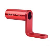 Motorcycle Handlebar Rearview Mirror Mount Bracket Supporting Multiple Accessories Including Phone Holders and External Lights (Red)