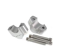 Motorcycle Handlebar Rise For MT-07 2021-Piping Height Increaser Adapter Handlebar Stem Riser Kit Lift Height Riser. Raising Handlebars(Silver1)