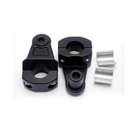 Motorcycle Handlebar Riser 2 Inch Pivoting Motorcycle Handlebar Clamp Riser Aluminum Universal For 7/8'' 22mm 1 1/8'' 28mm Fat Bar Risers for Motorbike