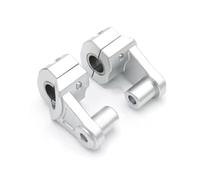 Motorcycle Handlebar Riser 2 Inch Pivoting Motorcycle Handlebar Clamp Riser Aluminum Universal For 7/8'' 22mm 1 1/8'' 28mm Fat Bar Risers for Motorbike
