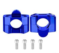 Motorcycle Handlebar Riser 28mm Aluminium Alloy Red Green Blue Black For ATV Off-Road Dirt Bike for enduro Motocross Fitment(Blue)