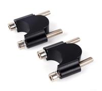 Motorcycle Handlebar Riser 28mm Clamp Kit Black Silver CNC Aluminium Alloy for Fat Bar Risers Off Road Parts Easy Install(28mm Black)