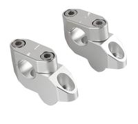 Motorcycle Handlebar Riser Bars Kit Handle Bar For Suzuki For V-Strom 250 V-STROM 650 DL650 V-Strom 1000 DL1000 22mm 2019 Handle Bar Risers(Silver logo)