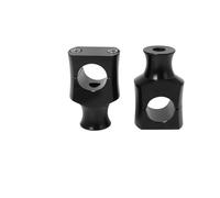 Motorcycle Handlebar Riser Bracket Mount Clamp For V-Star 1100 For Silverado 1" Handlebar Riser Clamp 25mm 22mm Motorcycle Handle Bar Risers Heightening Mount Fat Adapter(22mm Black)