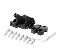 Motorcycle Handlebar Riser Clamp, 7/8 22 mm Aluminium Alloy Handlebar Mount Clamp - Easy to Install Handlebar Riser Mounting Clamps, Rod Clamps