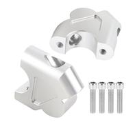 Motorcycle Handlebar Riser Clamp Mount Adapter, 30mm Height Raise and 25mm Rearward Shift, CNC Aluminum Alloy Handle Bar Riser with Chrome Finish for R1200GS R1250GS