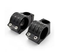 Motorcycle Handlebar Riser Clamps 31mm - 55mm 43mm 46mm 50mm Aluminum 7/8" Universal CNC Motorcycle Regular Handle Bar Handlebars Clip On Heads Clamps(Black 51mm)