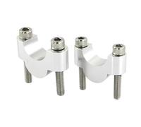 Motorcycle Handlebar Riser Clamps For SUZUKI For DR-Z400SM 2005-2024 For DR 125 1990-2003 7/8" 22mm HandlebarClamp Risers(Silver Riser 20mm)